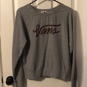 GREY VANS CREW NECK